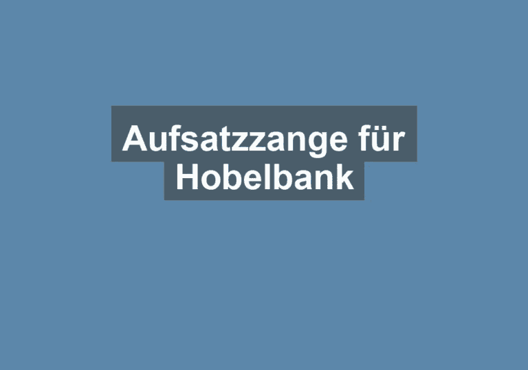 Mehr über den Artikel erfahren Aufsatzzange für Hobelbank