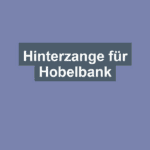 Hinterzange für Hobelbank