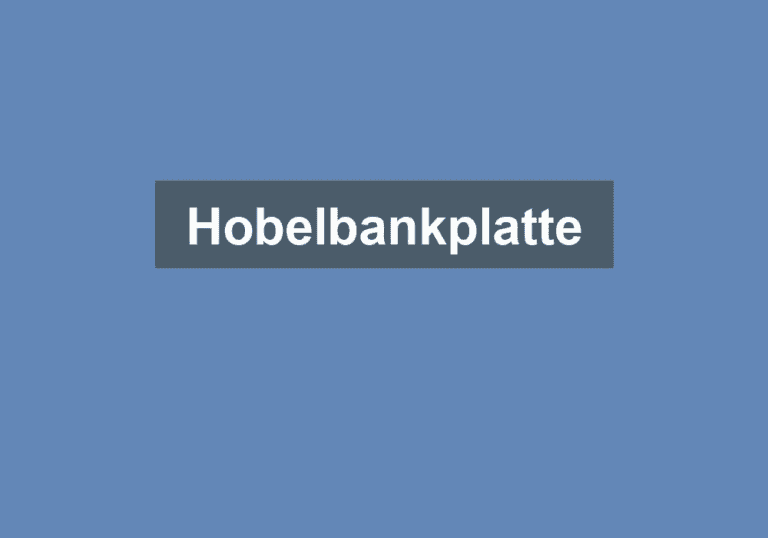Mehr über den Artikel erfahren Hobelbankplatte