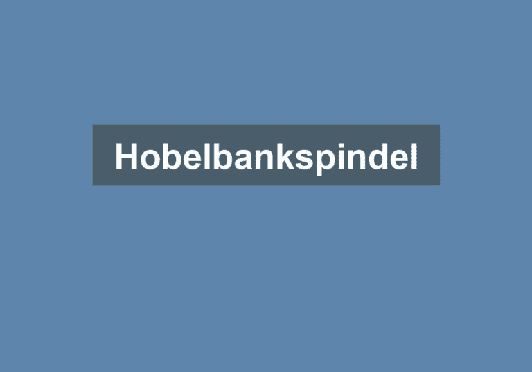 Mehr über den Artikel erfahren Hobelbankspindel