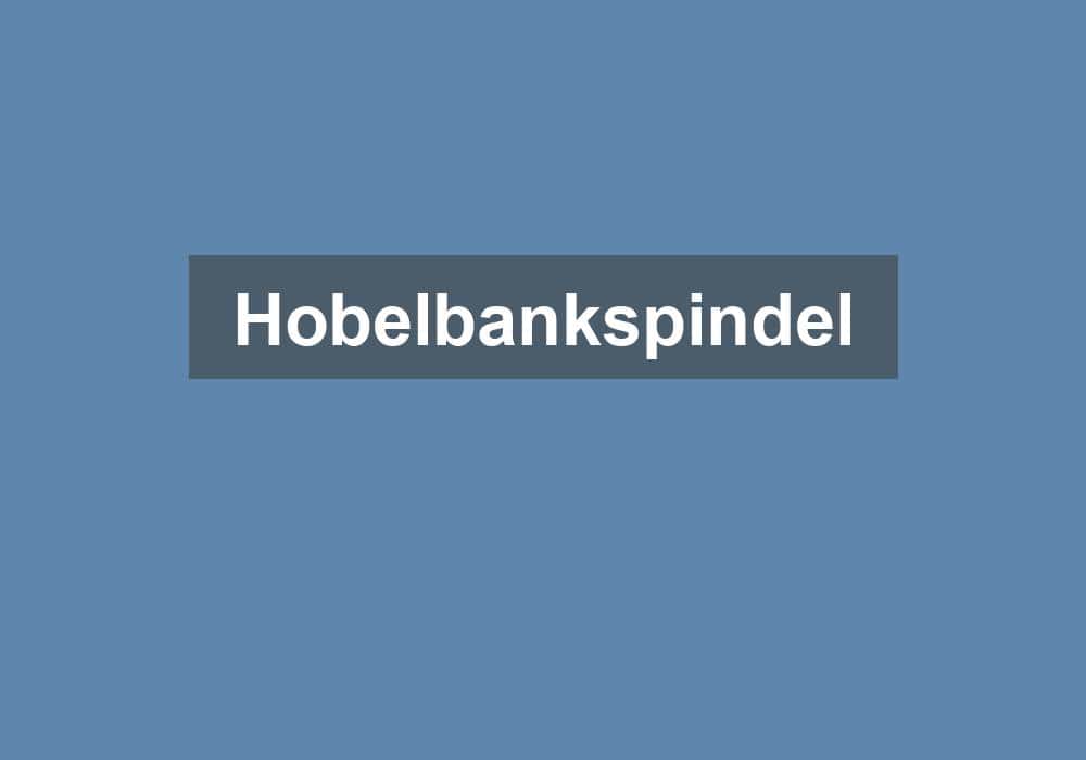 Du betrachtest gerade Hobelbankspindel