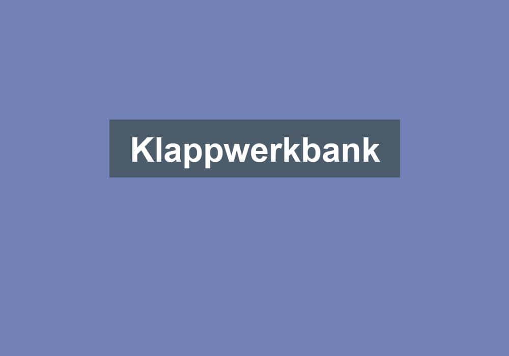 Du betrachtest gerade Klappwerkbank