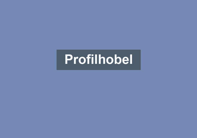 Mehr über den Artikel erfahren Profilhobel