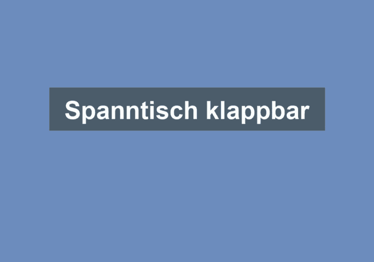 Mehr über den Artikel erfahren Spanntisch klappbar