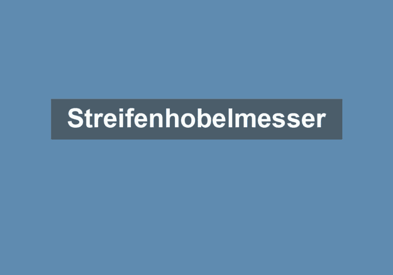 Mehr über den Artikel erfahren Streifenhobelmesser