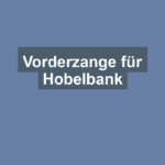 Vorderzange für Hobelbank