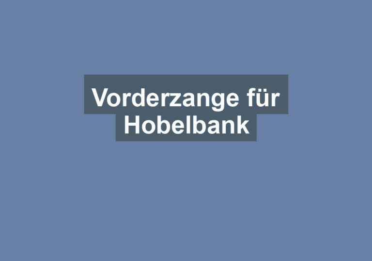 Mehr über den Artikel erfahren Vorderzange für Hobelbank